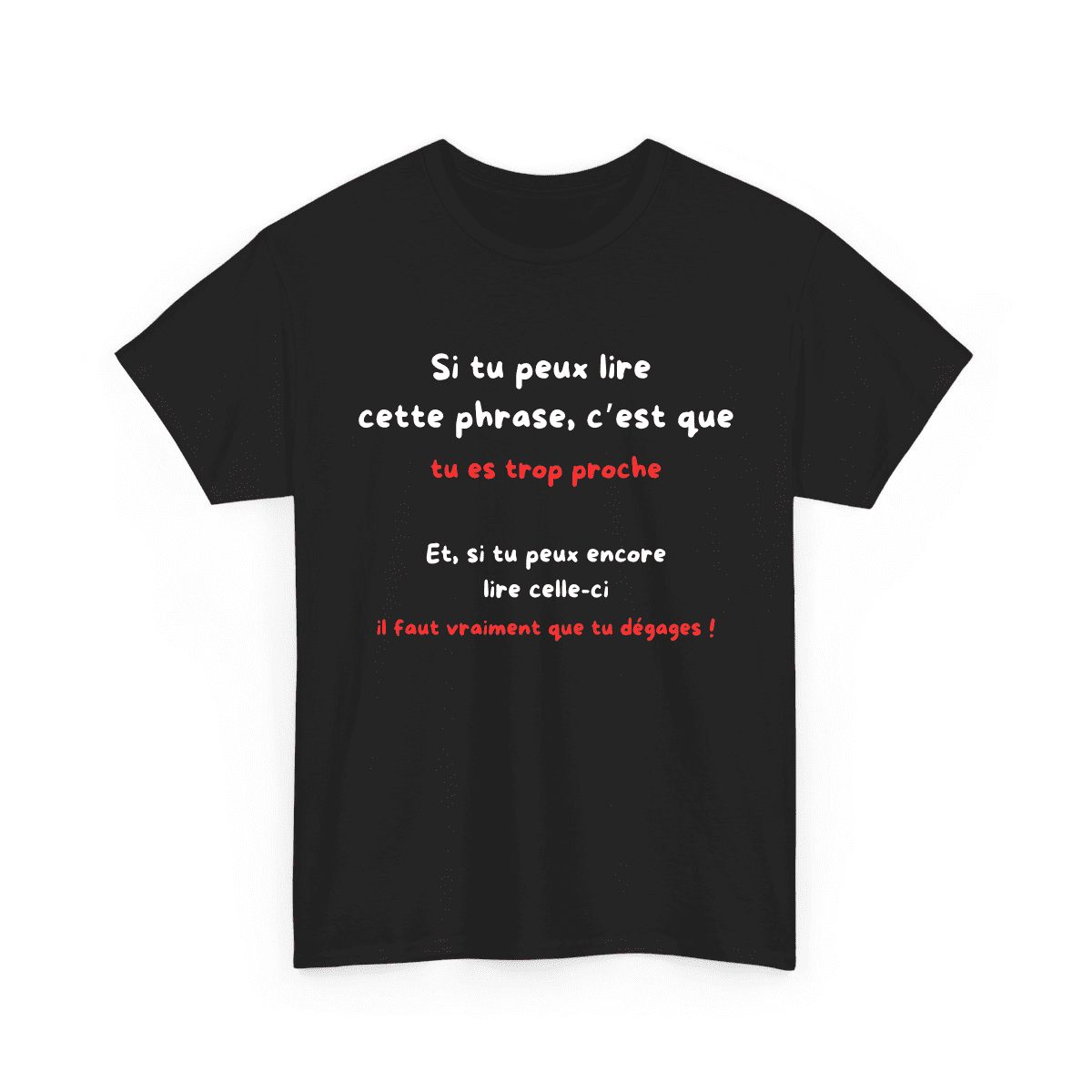 Si tu peux lire cette phrase, c'est que tu es trop proche