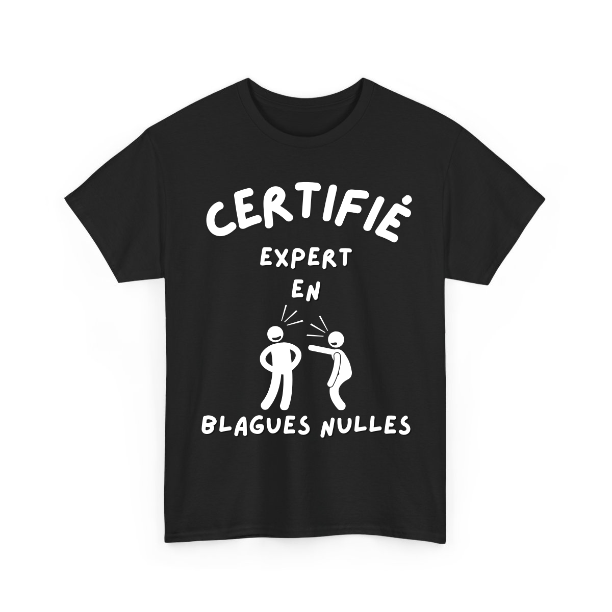 Certifié/certifiée expert/experte en blagues nulles - TextileRire