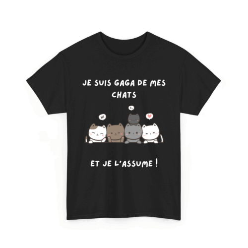 Je suis gaga de mes chats et je l'assume - TextileRire
