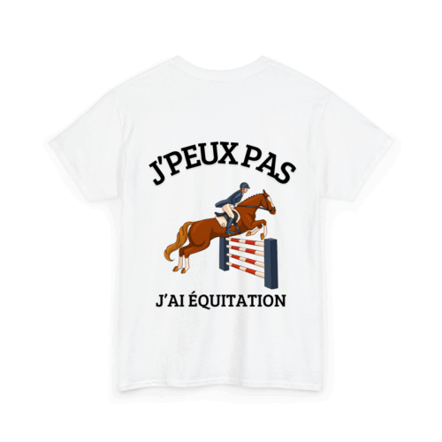 J'peux pas j'ai équitation 1 - TextileRire
