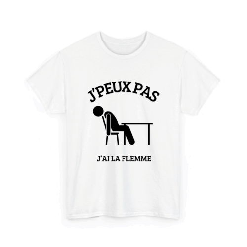 J’peux pas j’ai la flemme - TextileRire
