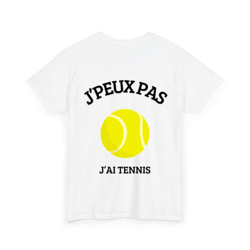 J'peux pas j'ai tennis 1 - TextileRire